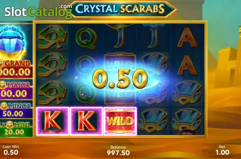Οθόνη3. Crystal Scarabs Κουλοχέρης
