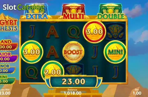 Οθόνη3. 3 Egypt Chests Κουλοχέρης 