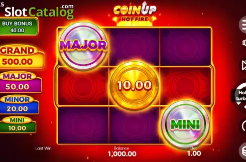 Οθόνη2. Coin Up: Hot Fire Κουλοχέρης