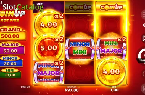Οθόνη4. Coin Up: Hot Fire Κουλοχέρης