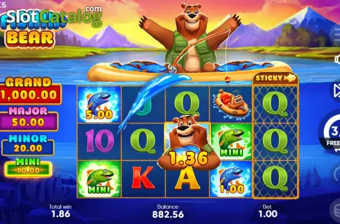 Οθόνη8. Fishin' Bear Κουλοχέρης