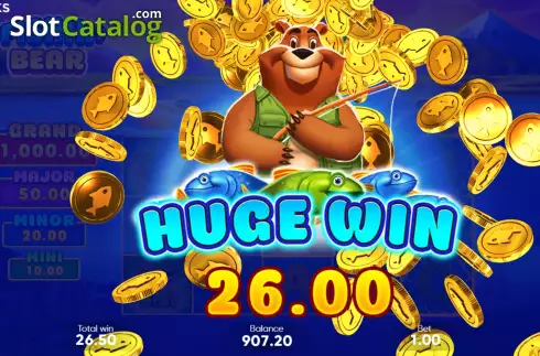 Οθόνη9. Fishin' Bear Κουλοχέρης