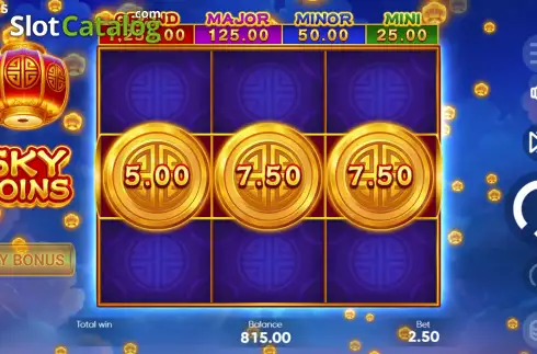 Οθόνη3. Sky Coins Κουλοχέρης