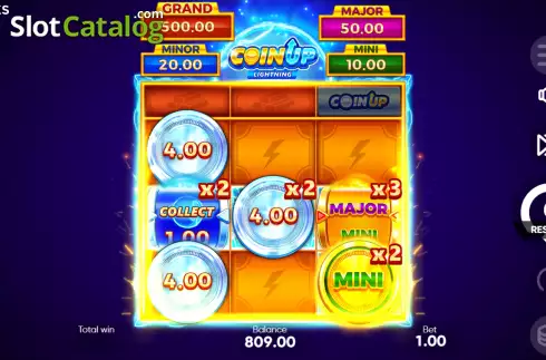 Οθόνη4. Coin Up: Lightning Κουλοχέρης