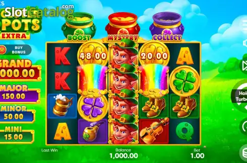 Οθόνη3. 3 Clover Pots Extra Κουλοχέρης