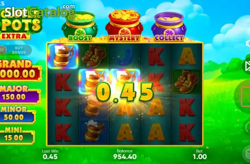Οθόνη5. 3 Clover Pots Extra Κουλοχέρης