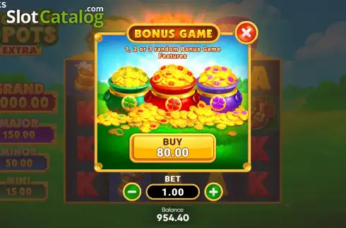 Οθόνη6. 3 Clover Pots Extra Κουλοχέρης
