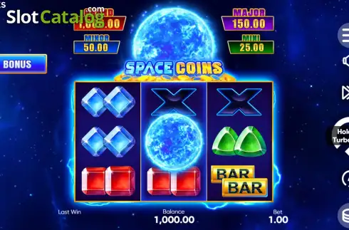 Οθόνη3. Space Coins Κουλοχέρης