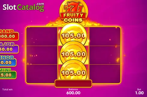 Οθόνη3. 777 Fruity Coins Κουλοχέρης 