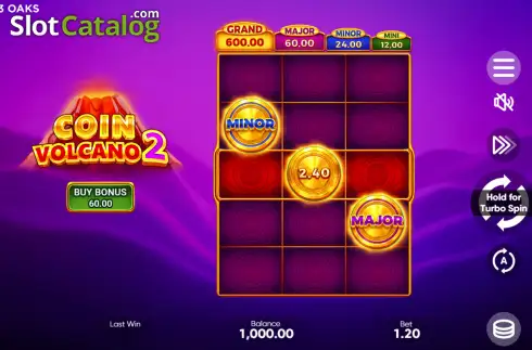 Οθόνη2. Coin Volcano 2 Κουλοχέρης
