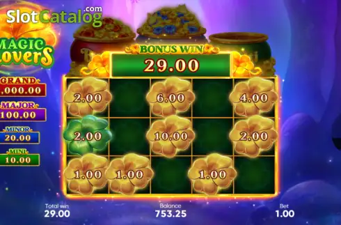 Οθόνη3. Magic Clovers Κουλοχέρης