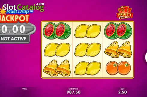 Οθόνη2. Must Drop Jackpot 777 Fruity Classic Κουλοχέρης