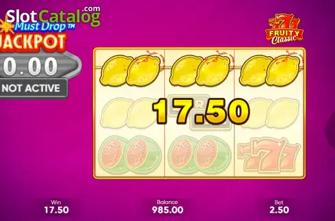 Οθόνη3. Must Drop Jackpot 777 Fruity Classic Κουλοχέρης