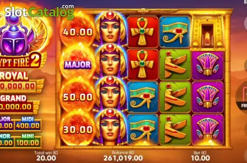 Οθόνη3. Egypt Fire 2 Κουλοχέρης