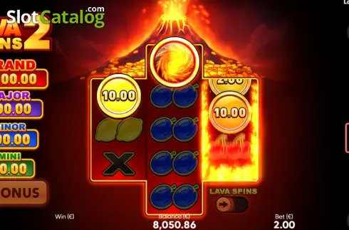 Οθόνη2. Lava Coins 2 Κουλοχέρης