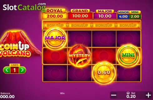 Οθόνη2. Coin UP Volcano Κουλοχέρης