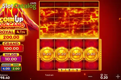 Οθόνη3. Coin UP Volcano Κουλοχέρης