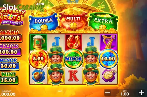 Οθόνη2. Lucky Penny 3 Pots: Super Wheel Κουλοχέρης