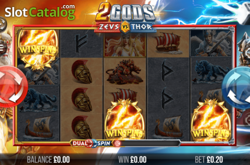 Οθόνη6. 2 Gods Zeus vs Thor Κουλοχέρης 