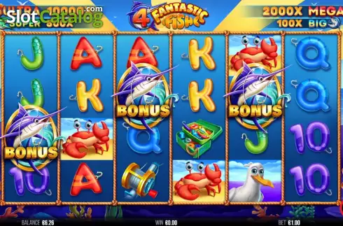 Οθόνη5. 4 Fantastic Fish Κουλοχέρης 
