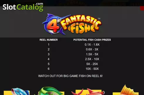Οθόνη9. 4 Fantastic Fish Κουλοχέρης