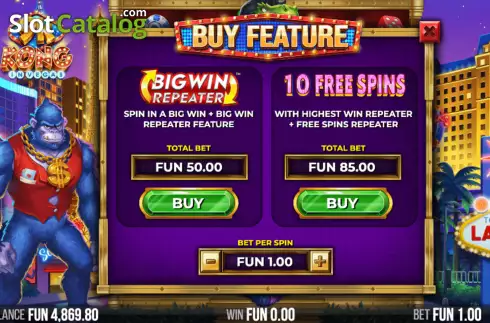 Οθόνη6. 9K Kong in Vegas Κουλοχέρης