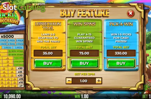 Οθόνη5. 3 Lucky Leprechauns Κουλοχέρης 