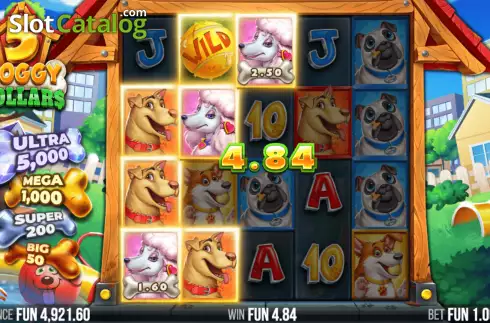 Οθόνη5. 5 Doggy Dollars Κουλοχέρης 