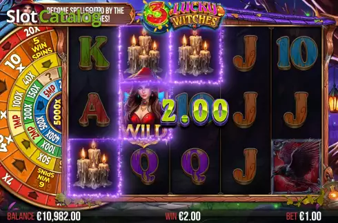 Οθόνη7. 3 Lucky Witches Κουλοχέρης
