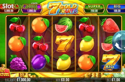 Οθόνη3. 7 Gold Fruits Κουλοχέρης
