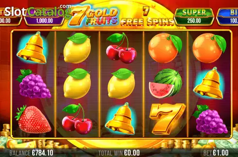 Οθόνη7. 7 Gold Fruits Κουλοχέρης
