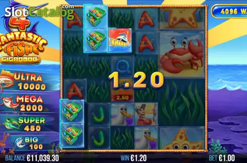 Οθόνη4. 4 Fantastic Fish Gigablox Κουλοχέρης