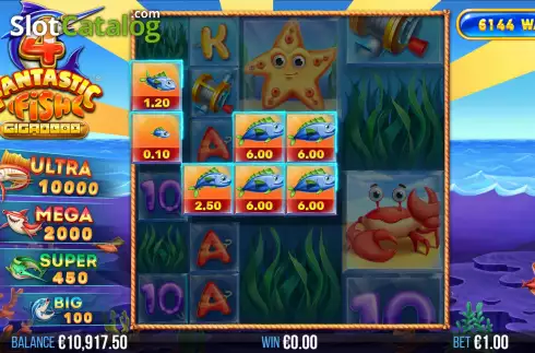 Οθόνη7. 4 Fantastic Fish Gigablox Κουλοχέρης