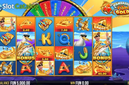 Οθόνη2. 4 Fantastic Fish Gold Dream Drop Κουλοχέρης 