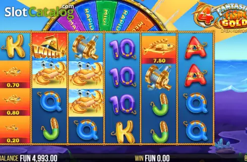 Οθόνη3. 4 Fantastic Fish Gold Dream Drop Κουλοχέρης 