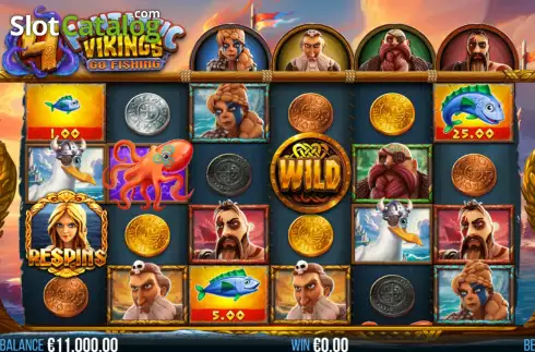 Οθόνη2. 4 Fantastic Vikings Go Fishing Κουλοχέρης