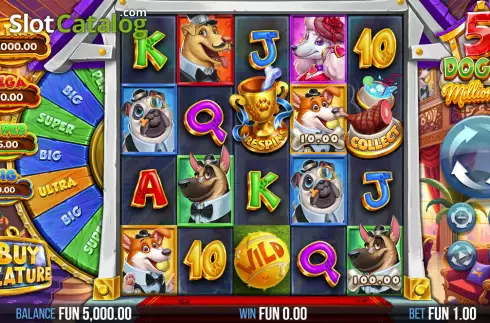 Οθόνη2. 5 Doggy Millionaires Dream Drop Κουλοχέρης