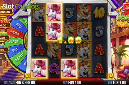 Οθόνη3. 5 Doggy Millionaires Dream Drop Κουλοχέρης