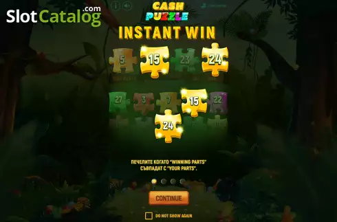Οθόνη5. Cash Puzzle Κουλοχέρης