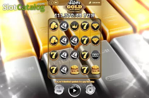 Οθόνη2. Silver and Gold Slot Κουλοχέρης
