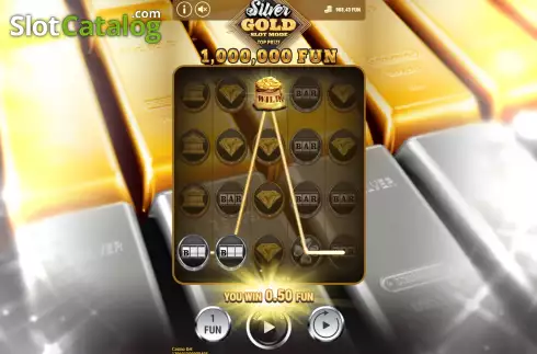 Οθόνη3. Silver and Gold Slot Κουλοχέρης