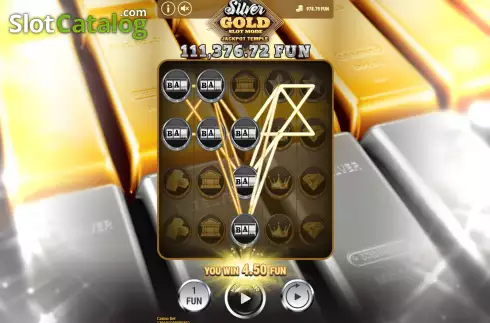 Οθόνη4. Silver and Gold Slot Κουλοχέρης