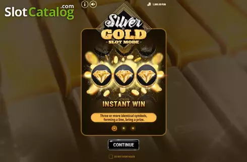 Οθόνη7. Silver and Gold Slot Κουλοχέρης