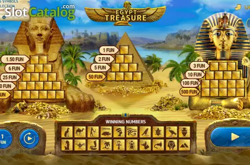 Οθόνη2. Egyptian Treasure (7777 Gaming) Κουλοχέρης