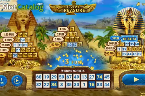 Οθόνη3. Egyptian Treasure (7777 Gaming) Κουλοχέρης