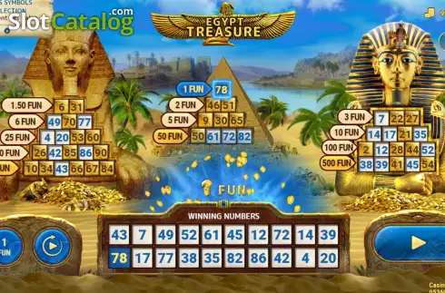 Οθόνη4. Egyptian Treasure (7777 Gaming) Κουλοχέρης