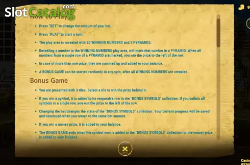Οθόνη5. Egyptian Treasure (7777 Gaming) Κουλοχέρης