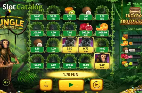 Οθόνη4. Jungle Conquest Κουλοχέρης