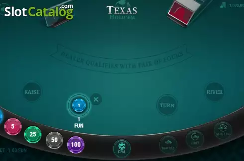 Οθόνη2. Texas Hold'em (7777 Gaming) Κουλοχέρης