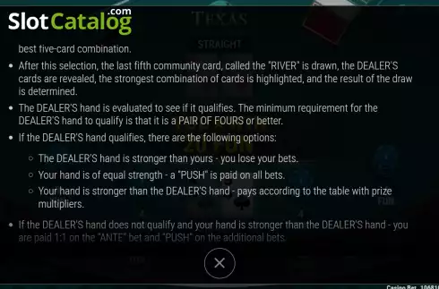 Οθόνη6. Texas Hold'em (7777 Gaming) Κουλοχέρης